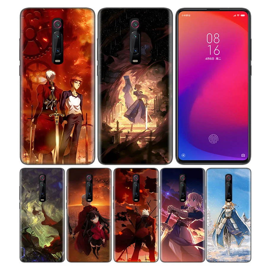 

Phone Pattern Black Rubber Soft Silicone Case Bag Cover for Redmi 7A Note 7 6 7S Y3 K20 Pro Core Shell Coque Fundas Cases Fate