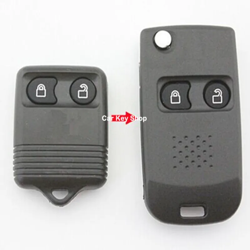 

DAKATU 2 Buttons Replacement Remote Case Fob Cover Modified Flip Folding Car Key Shell For Ford Maverick