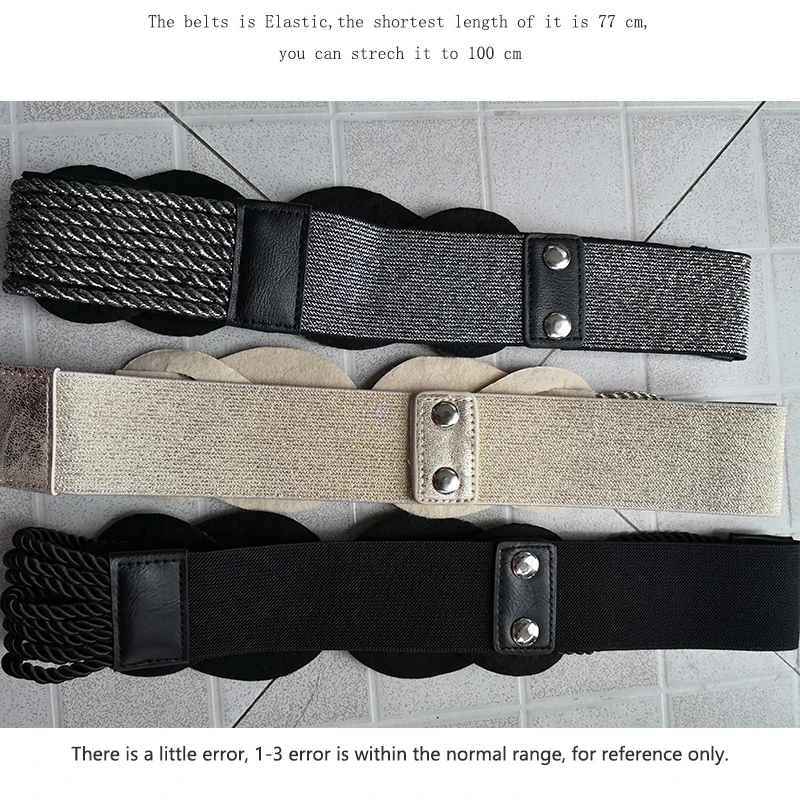 New Women belt Wide Straw Braided Woven Belt Female Round Square Wooden Buckle Belts for Women Dress Cinturon Madera Paja