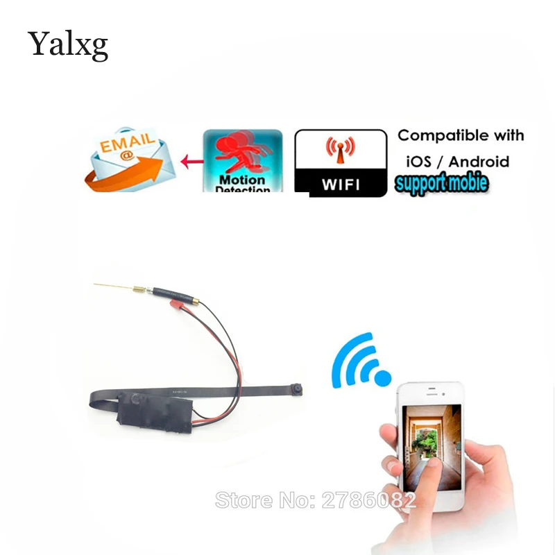 

Supper Mini Wi-fi HD 1080P P2P Wireless Snake CCTV Camera DIY Wireless Camera Module Motion Detection Email Photos DVR