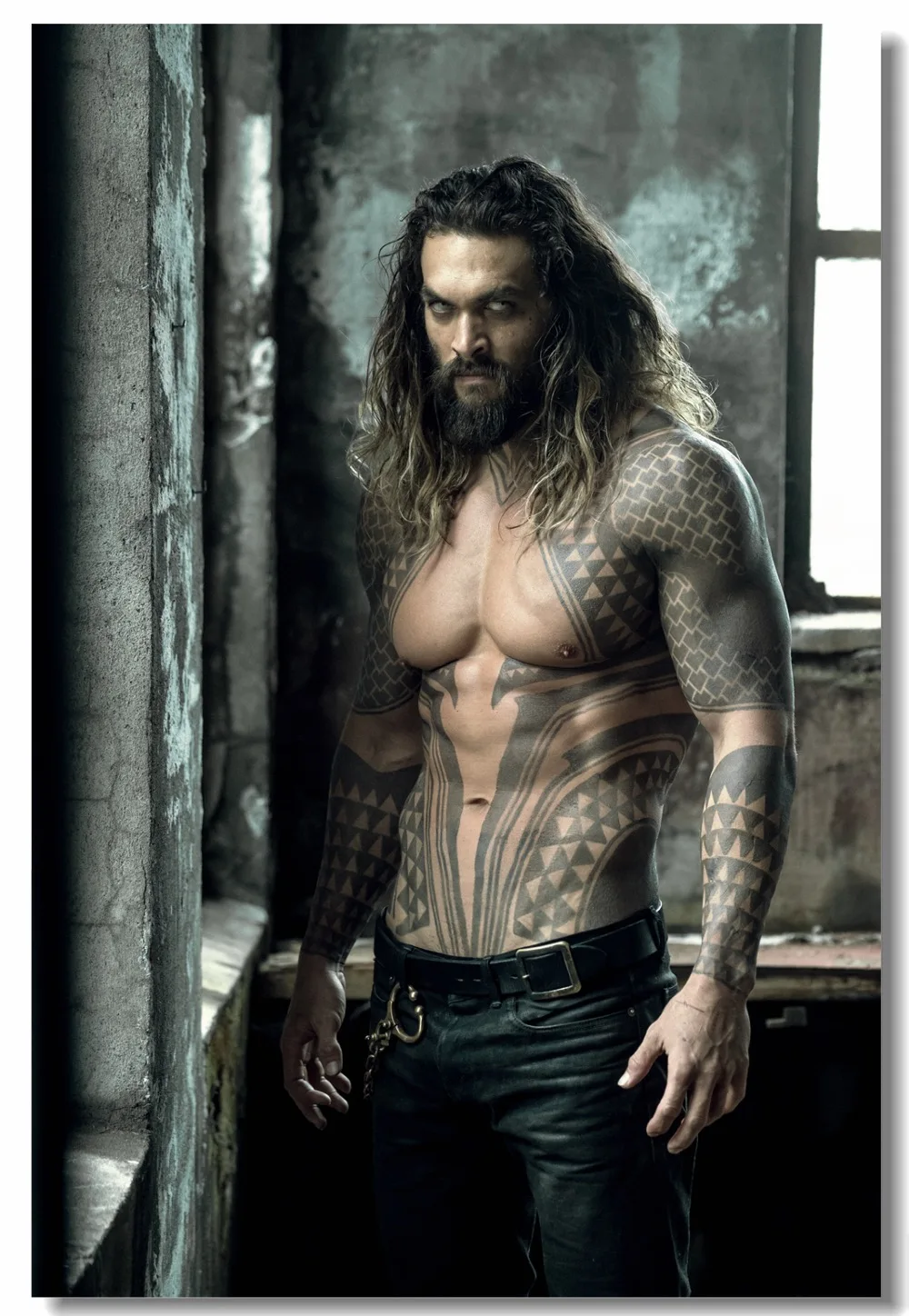

Custom Canvas Wall Prints Jason Momoa Aquaman Poster DC Superhero Movie Arthur Curry Wall Stickers Living Room Decor #1465#