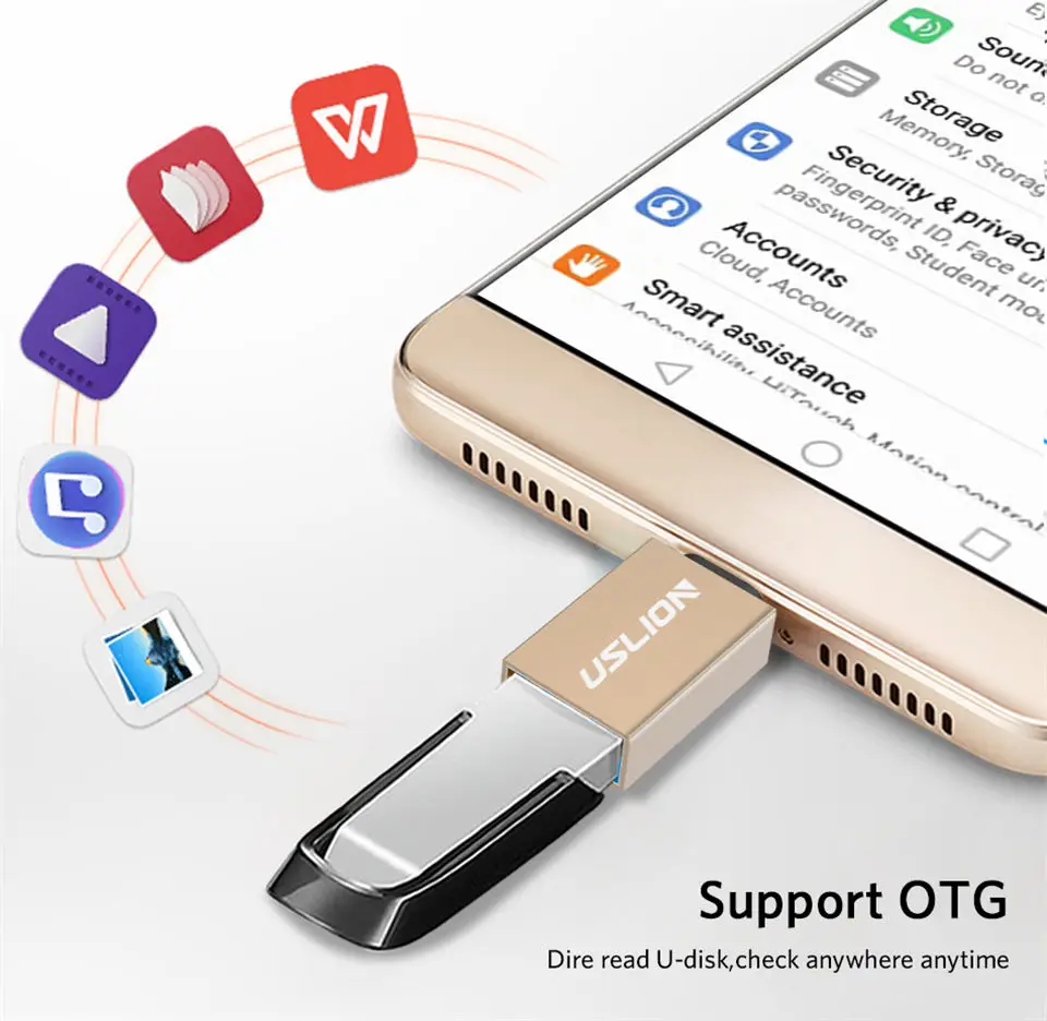 USLION OTG Micro USB адаптер OTG Micro USB к USB 3,0 конвертер кабель для передачи данных для телефона Android Мини адаптер для samsung Xiaomi