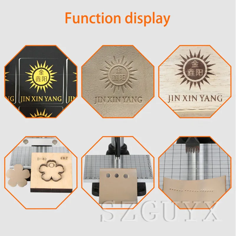 Multi-function digital display hot stamping machine, printing machine wallet pressure label branding machine