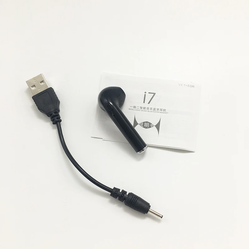 I7 tws hands free с одним ухом bud V 4 2 шумоподавление беспроводные наушники|Наушники и