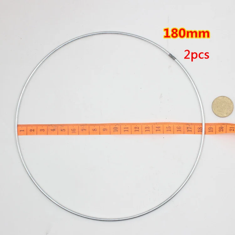 1 упак./лот большой Ловец снов круг кольцо ремесло 35-180 мм металлические кольца для мечта Ловушки для обручи подвесные аксессуары для изготовления украшений своими руками - Цвет: 180mm 2pcs