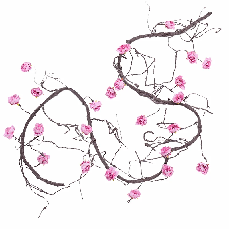silk flowers peony artificial vine Wedding Home Party Decor Peony vine Silk Flower for Wall Hanging Windowsill Fake peony Flower