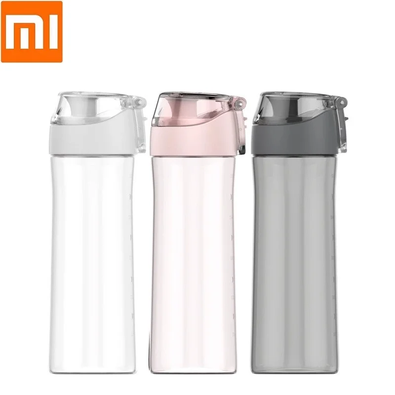 

Xiaomi Youpin Fun Home Sports Gym Drinking Bottle Tritan Cup 3 Colors 600ml Scale Cup High Temperature Anti-fall Portable Bottle