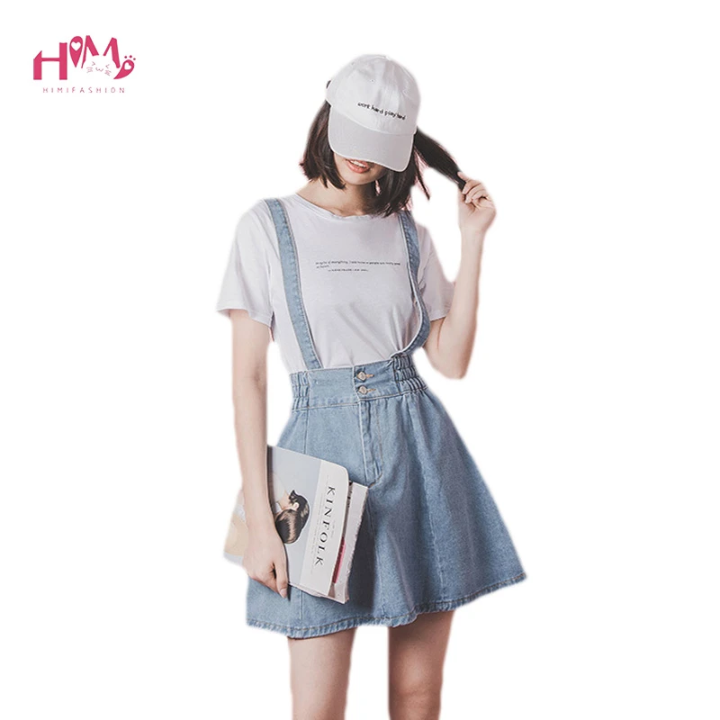 denim overall skirt plus size