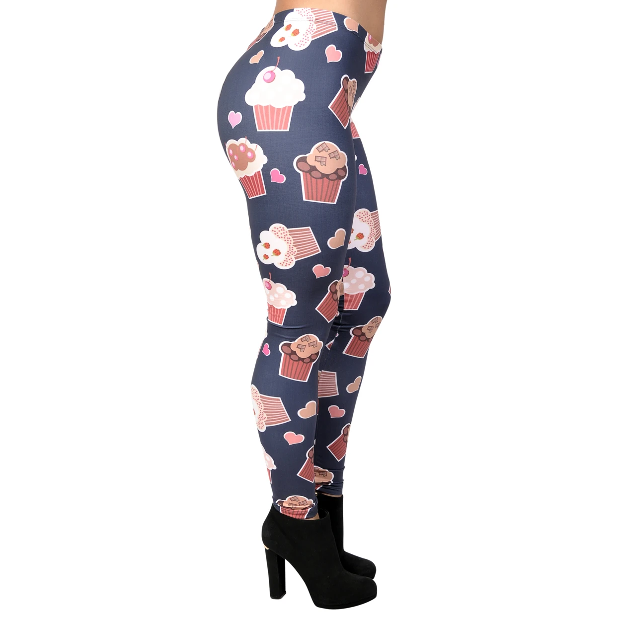 Women's Muffins And Cupcakes Leggings Medium (1)