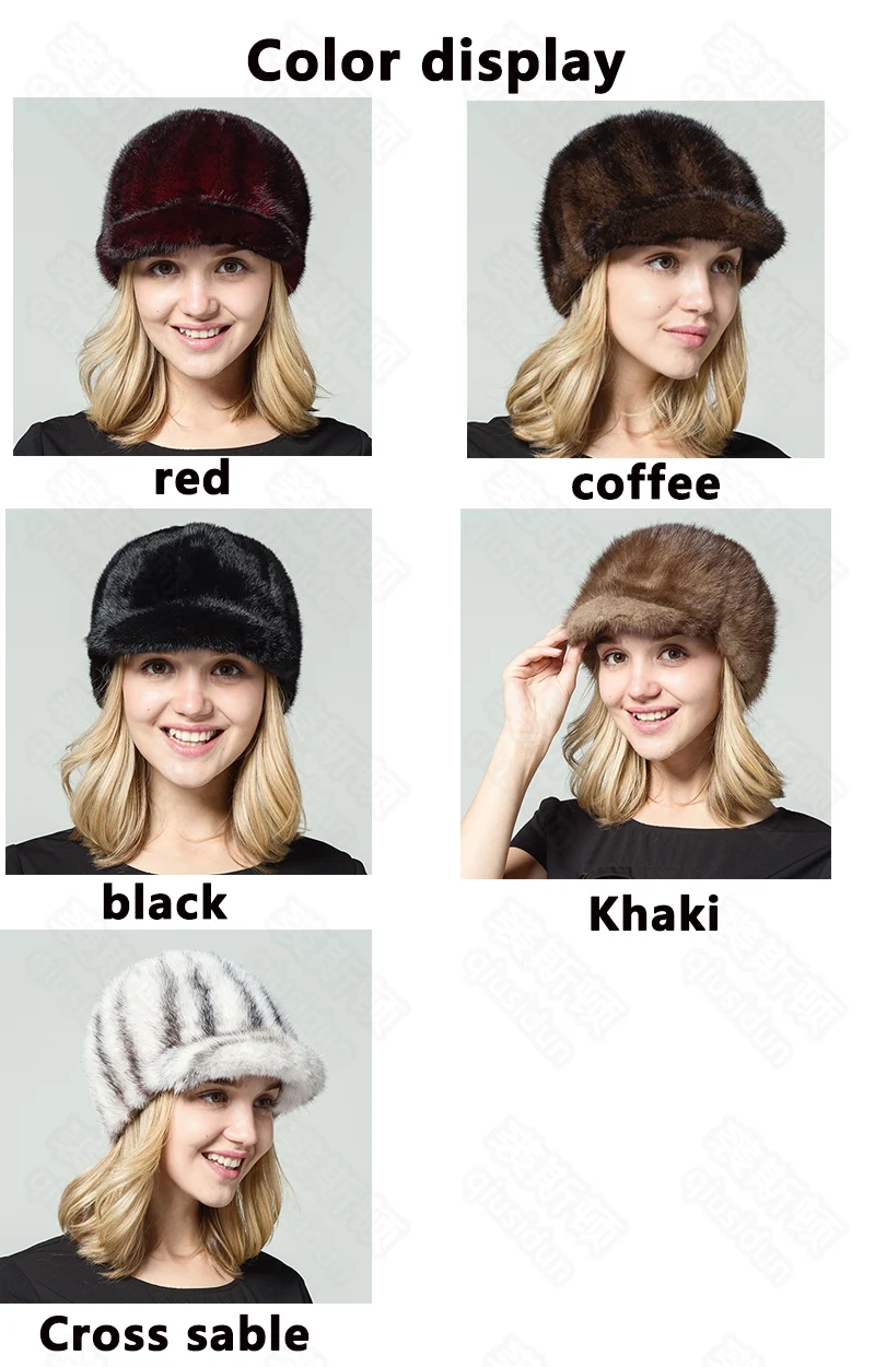 Женская шапка из натуральной норки, новинка, Высококачественная женская зимняя шапка, шапка с острым носком, шапки из русского меха для женщин