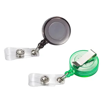 

Clip on Retractable Badge Reel with Belt Clip for ID Cards Badge Key Keychain Holders 10 pcs Different Colors