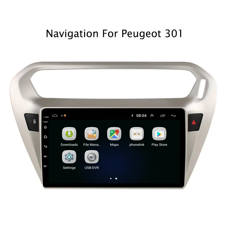 Ectwodvd 9 &quotAndroid 8 1 автомобильный dvd плеер gps навигация для peugeot 301/Citroen Elysee Радио