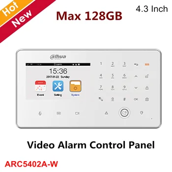 

Dahua Wireless Video Alarm Control Panel 4.3 inch TFT screen 480*272 resolution Max 128GB SD card DC12V2A ARC5402A-W