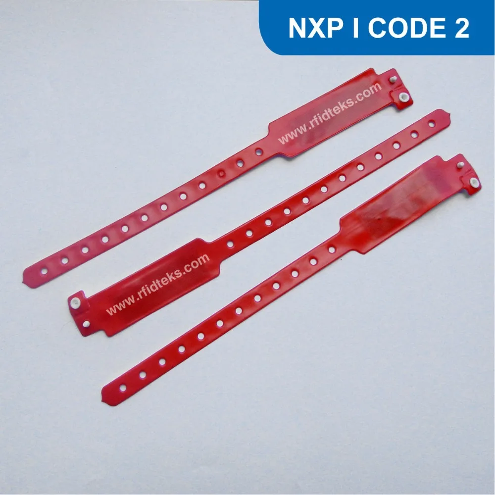 

PVC02 RFID Wristband for access control RFID Bracelet with ISO15693 13.56MHz  I CODE SLI / I CODE 2 Chip Free Shipping