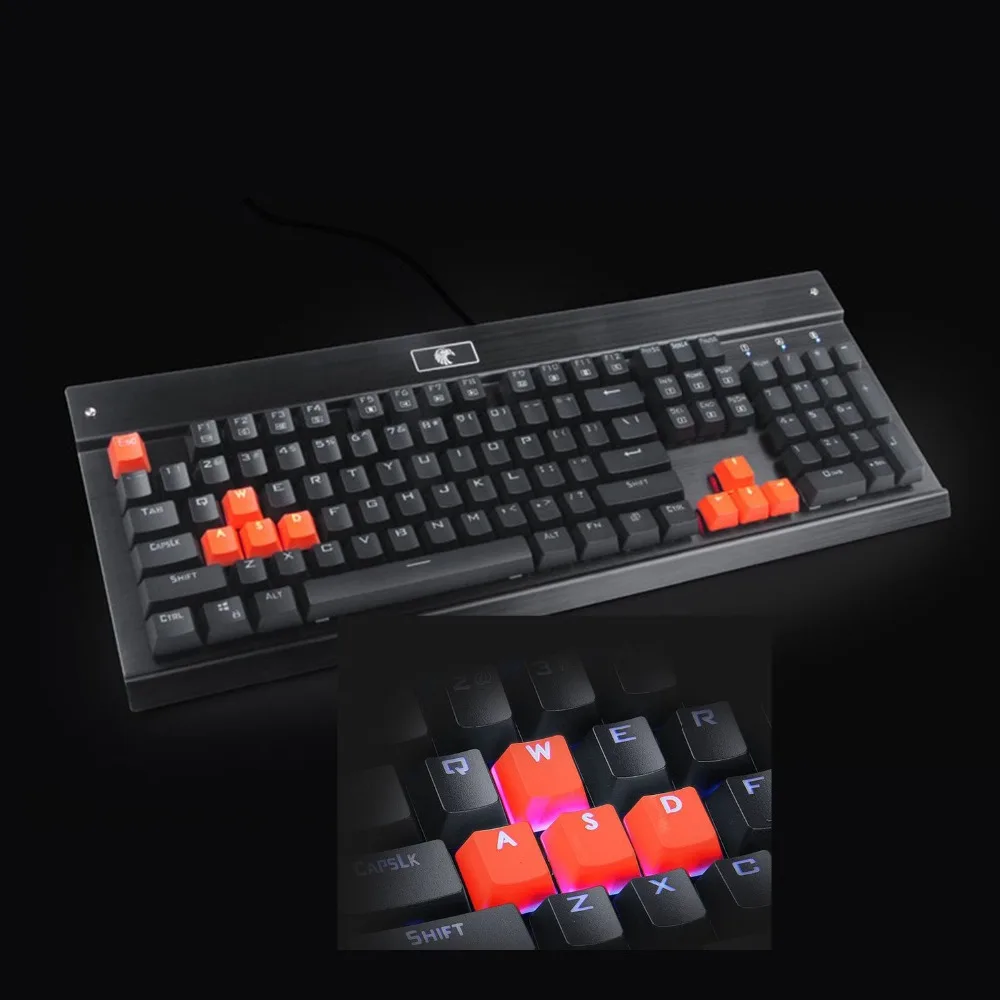 Игровые клавиши PBT для механической клавиатуры оранжевая клавиатура DoubleShot