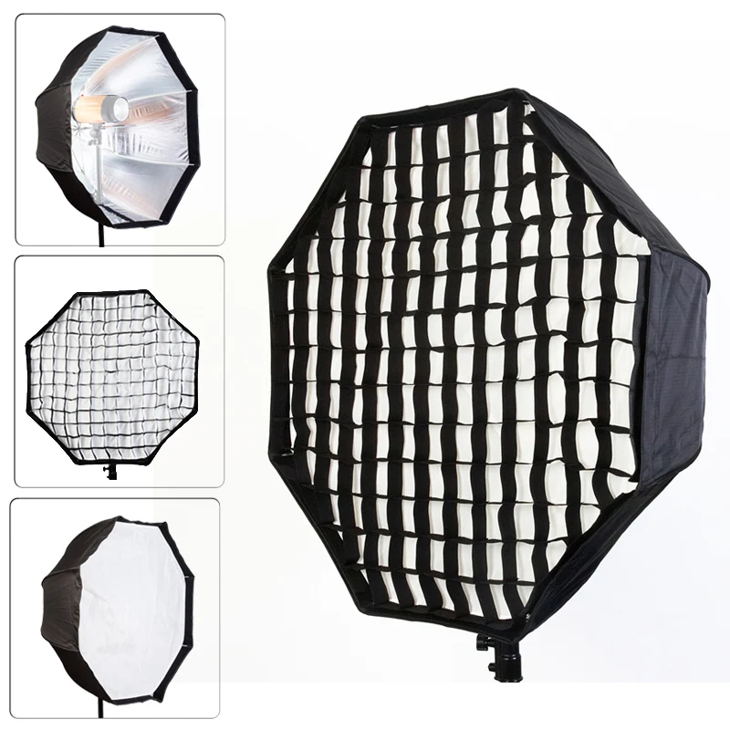 

120cm Umbrella Octagon Softbox Diffuser Reflector+Gird for Speedlite Photography Light Box Photo Studio Accesorios Fotografia