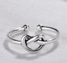 New heart-shaped staggered rings for women openable adjustable ring Simple fashion women's jewelry New heart-shaped staggered rings for women openable adjustable ring Simple fashion women's jewelry
