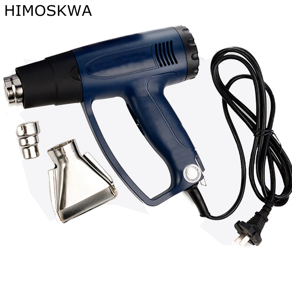 HIMOSKWA 2000 Вт 220 в разъем Промышленный Электрический фена терморегулятор тепловые пушки термоусадочная упаковка термонагреватель сопло