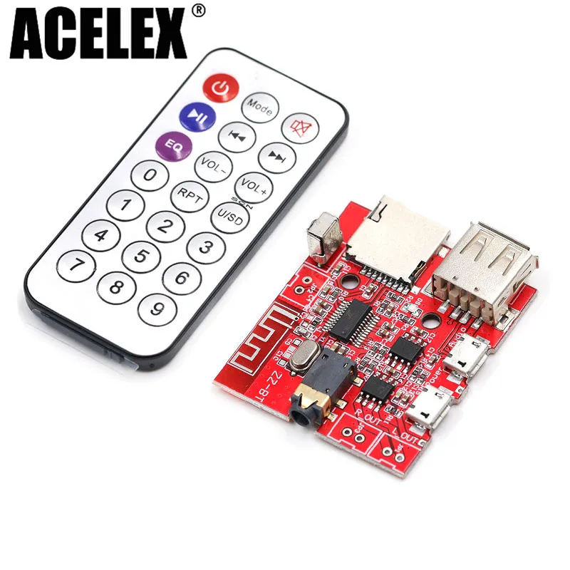 

Bluetooth MP3 Decoder Module Audio Receiver Board Car Speaker Amplifier Modified Bluetooth 4.1 Circuit Board Support U-Disk/TF
