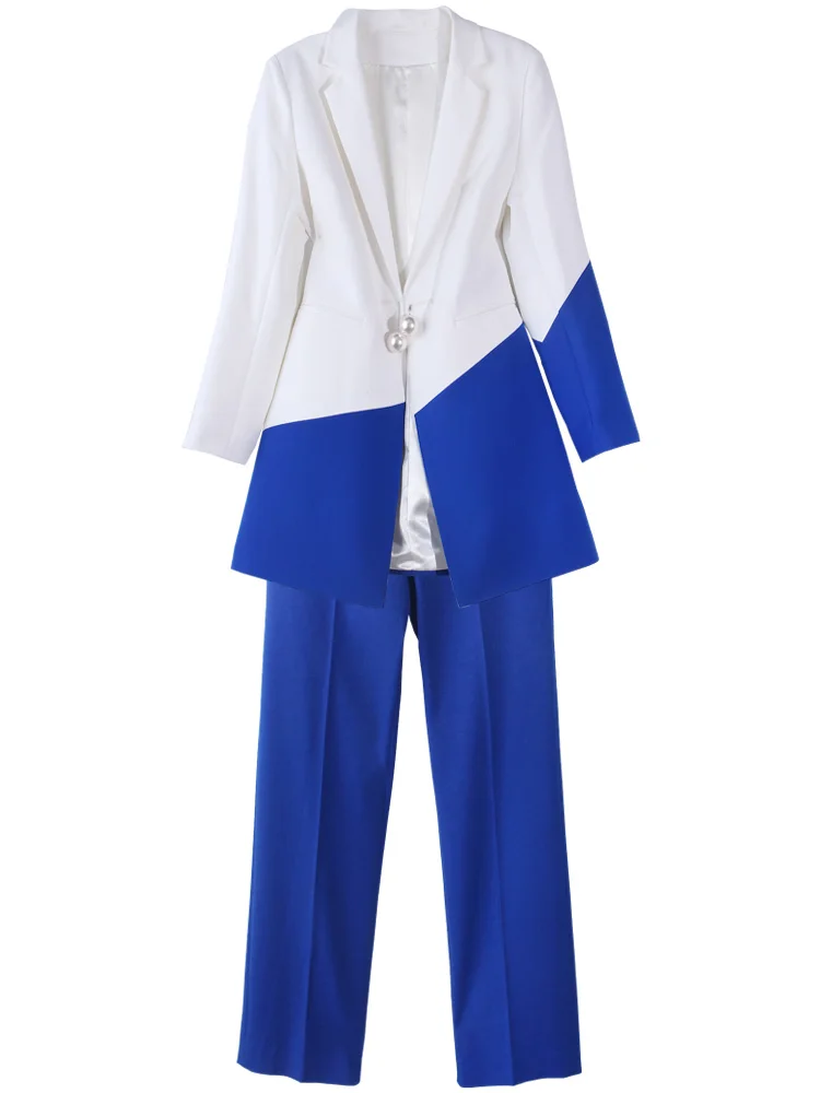 High quality women suits pants suit Work Pant Suits OL 2 Piece Set for Women Business interview uniform Blazer and Pencil Pant