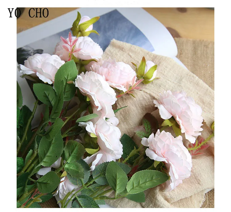 Peonies Silk Flowers Rose Artificial Flower (7)