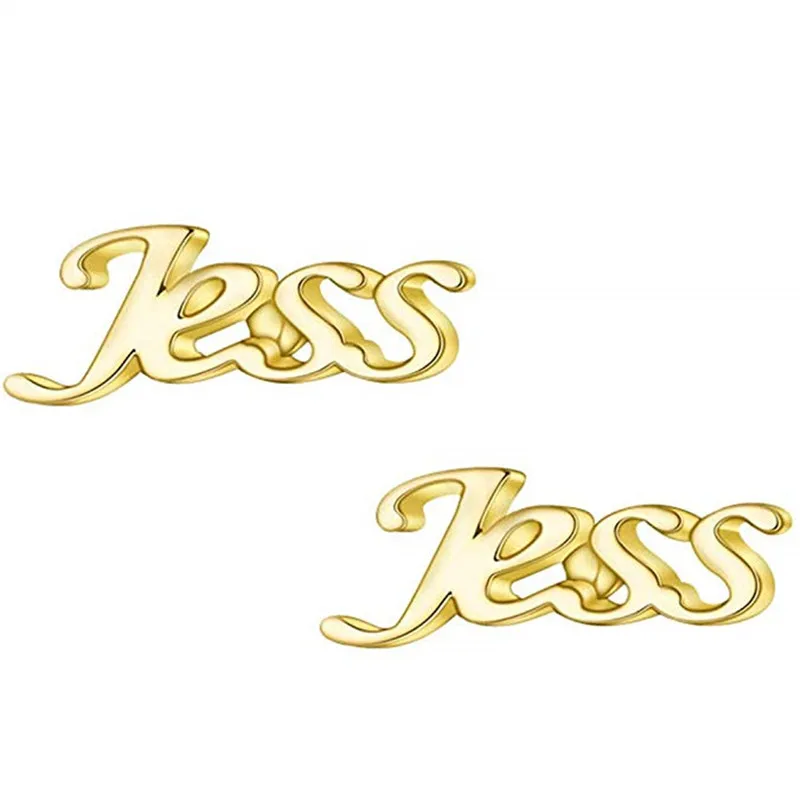 

Custom Name Stud Earrings for Women Girl Gold Silver Earrings Set Personalized Jewelry Earing Jewerly Wedding Engagement Party