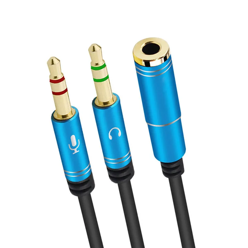 Audio extend Cable Headphone Splitter for Computer 3.5mm Female to 2 Male 3.5mm Mic Audio Y Splitter Cable Headset to PC Adapter Audio extend Cable Headphone Splitter for Computer 3.5mm Female to 2 Male 3.5mm Mic Audio Y Splitter Cable Headset to PC Adapter