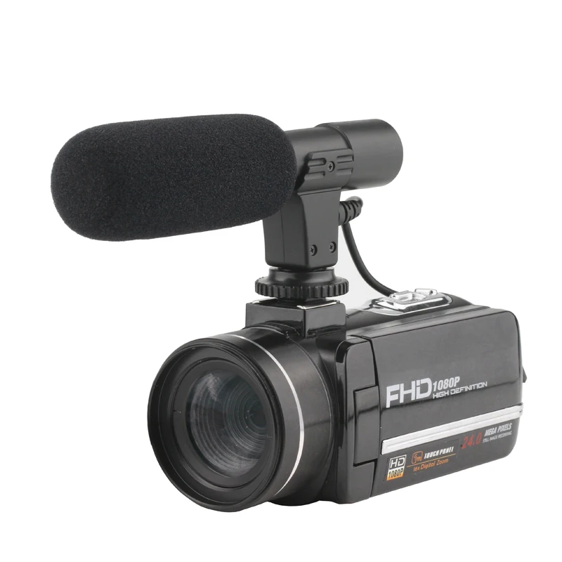 Wifi-глазок для двери с монитором 1080 P Full Hd Портативная Цифровая видеокамера 2400 Вт пиксель 8X цифровой зум 3,0 дюймов пресс ЖК-видеокамера с экран...