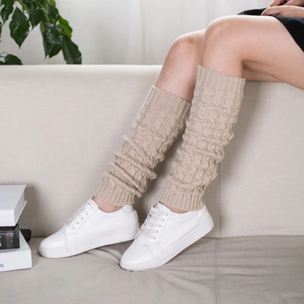 Высокое качество женские зимние теплые гетры Вязаные крючком длинные носки выше колена носки горячая Распродажа модный подарок