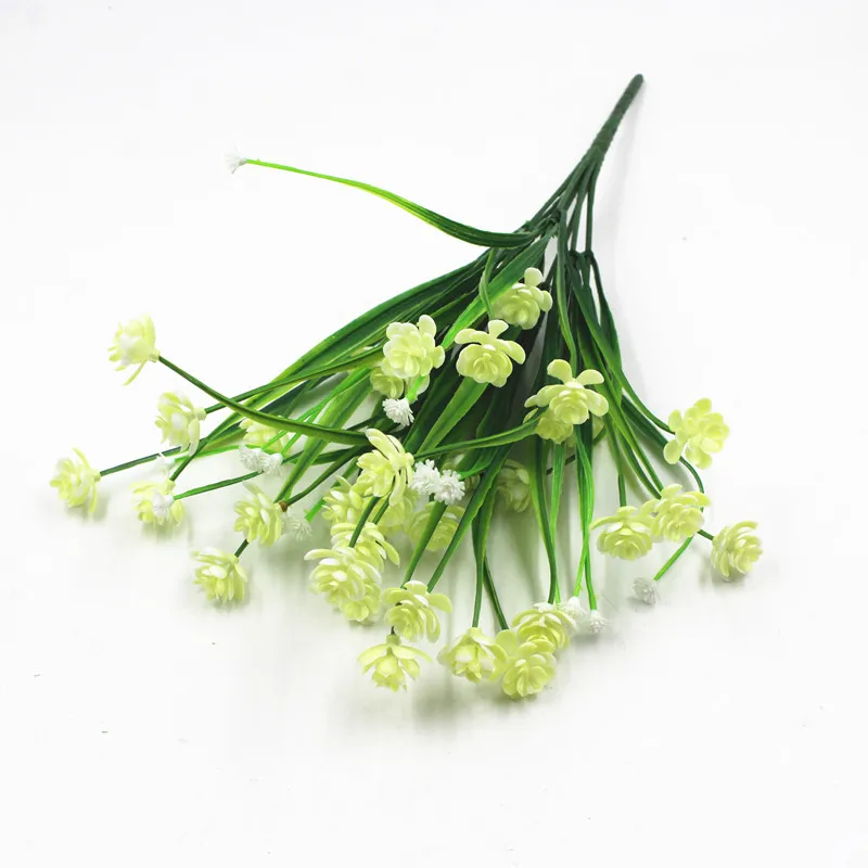 Artificial Plastic Plant Babysbreath Flower Branch Spray for Wedding Garden Decorations | Дом и сад