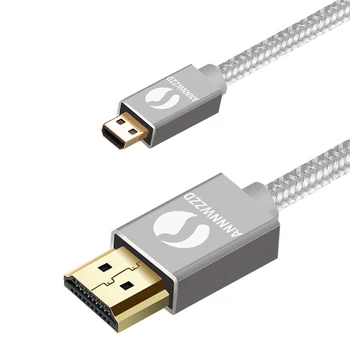 

Micro HDMI Cable, HDMI Type D to HDMI Type A Support 3D, 4K FOR Equipped BlackBerry Z30 Smartphone, Asus Zenbook Tablet, Go Pro
