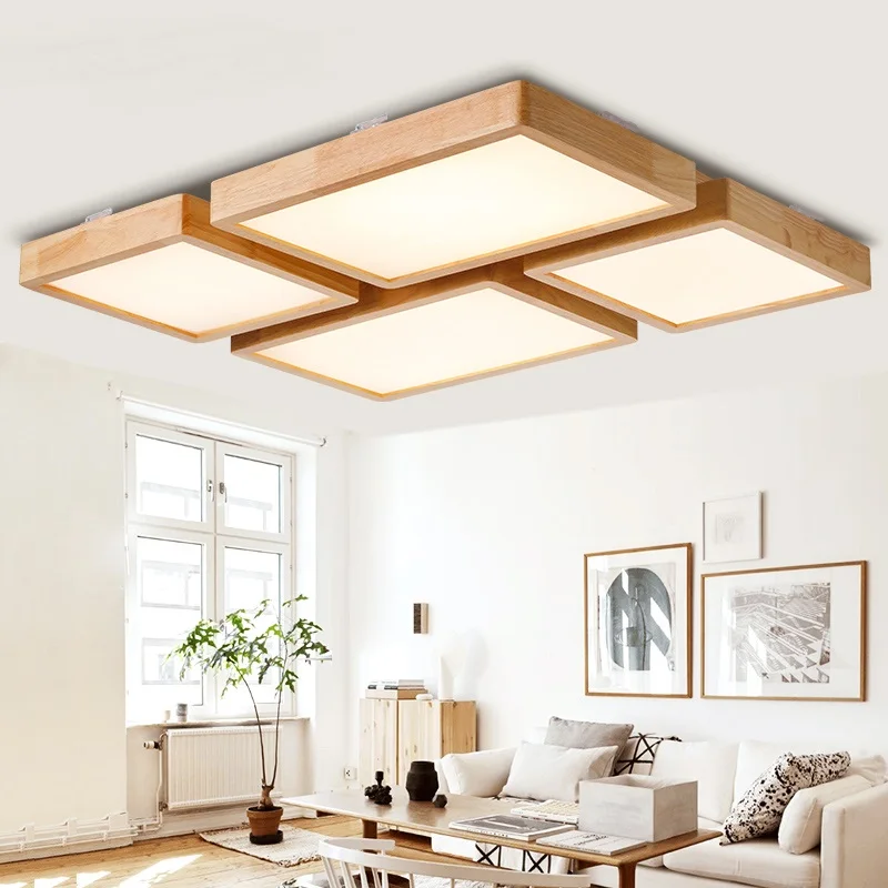 Nordic NEW Wooden Lights LED living room bedroom light personalized