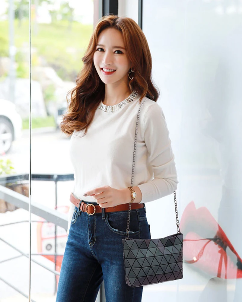 Nevenka Women Luminous Shoulder Bag Female Leather Crosssbody Bag for Women 201803
