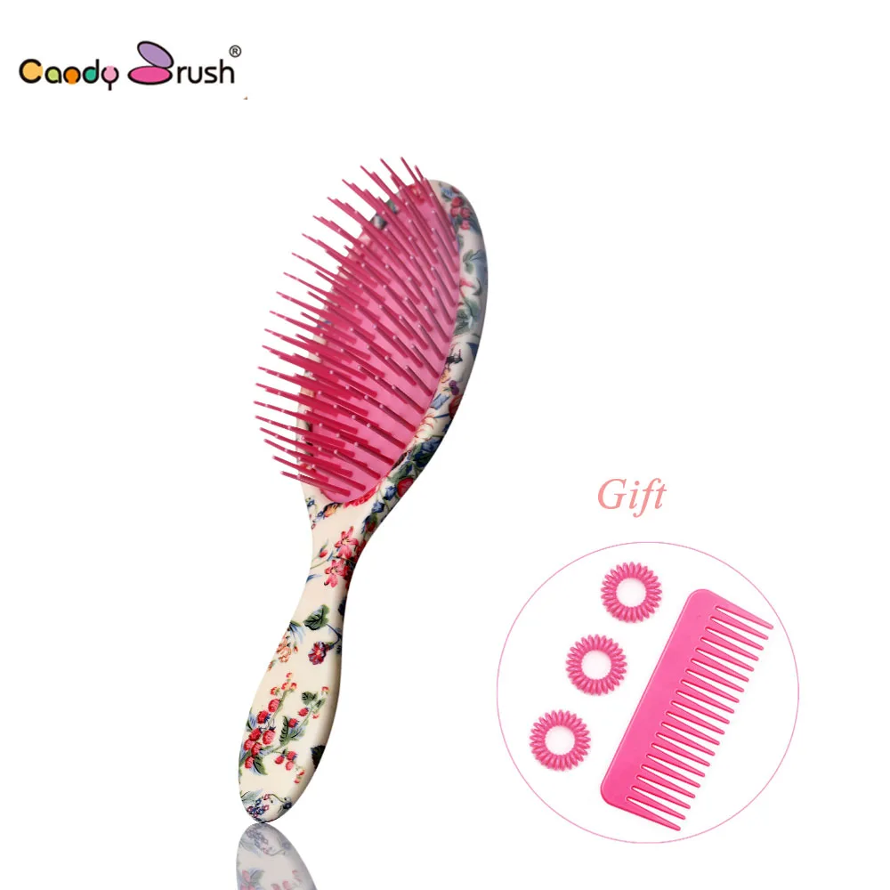 2019 Professional Massage Hair Brush Shower Comb Wet Detangling Hair Brush Salon Hair Styling Tools with Two Gifts (Medium Size) 2019 Professional Massage Hair Brush Shower Comb Wet Detangling Hair Brush Salon Hair Styling Tools with Two Gifts (Medium Size)