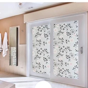 

New 45*200cm Bathroom glass stickers window stickers decorative light opaque matte blackout window film paper