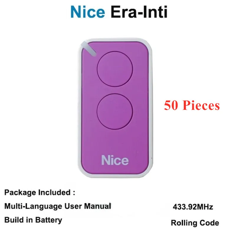 

50pcs The remote for NICE EAR INTI Universal Remote Control Duplicator 433.92MHz.