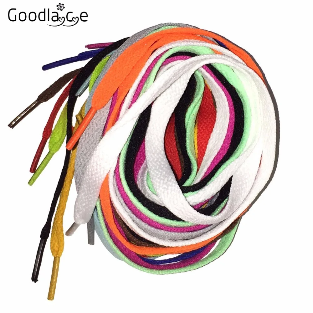 

50 Pairs of Flat Shoelaces Shoe Laces Polyester for Sneakers 80cm/100cm/120cm/140cm/160cm