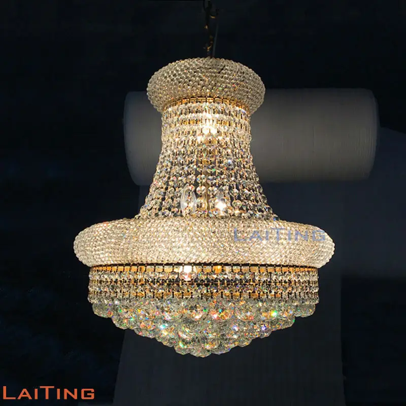 Laiting освещение французское золото Роскошная Империя K9 хрустальная люстра освещение блеск хрустальная лампа