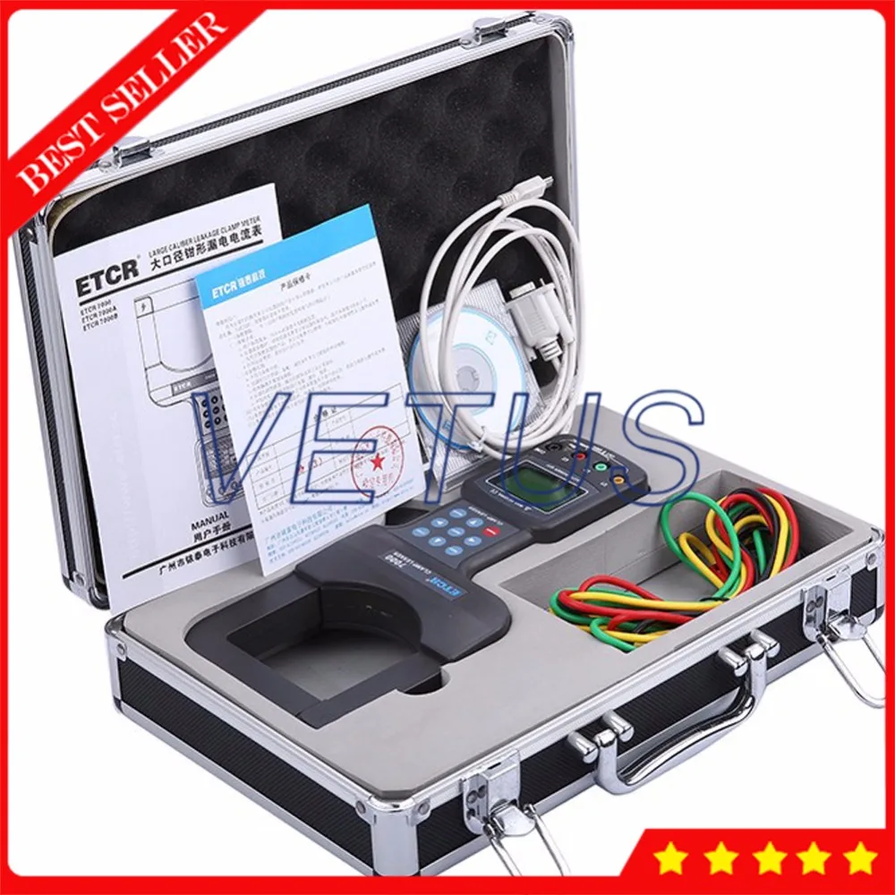 ETCR7000 3 phase digital voltmeter with large diameter AC Leakage Current Clamp Meter RS232 Interface 99 Data Storage | Инструменты