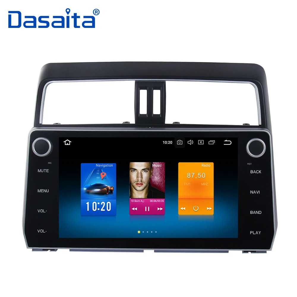 Discount Android 9.0 Car Radio for Toyota New Prado 2018 Stereo GPS Navigation with 32G ROM 4G RAM Bluetooth 1