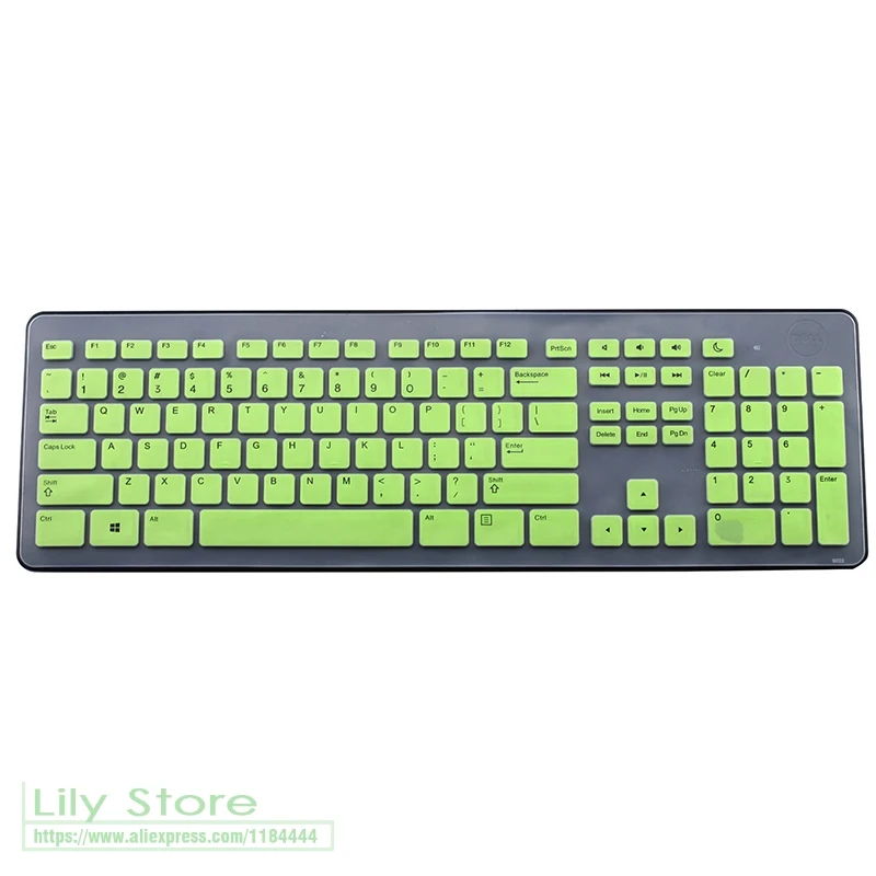 Для Dell KM632 KB213P настольный компьютер все-в-одном PC Клавиатура крышка протектор PC настольная пленка Компьютерная - Цвет: green