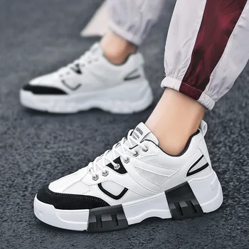 

2019 Explosion spring summer new fashion trend shoes men's mesh breathable mesh red men's shoes wild thick-soled casual shoes