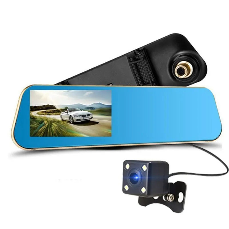

Car Dvr Dash Camera Rear View Mirror With Dual Lens Full HD 1080P Camera Night Vision Dash Cam Dvr Digital Video Recorder