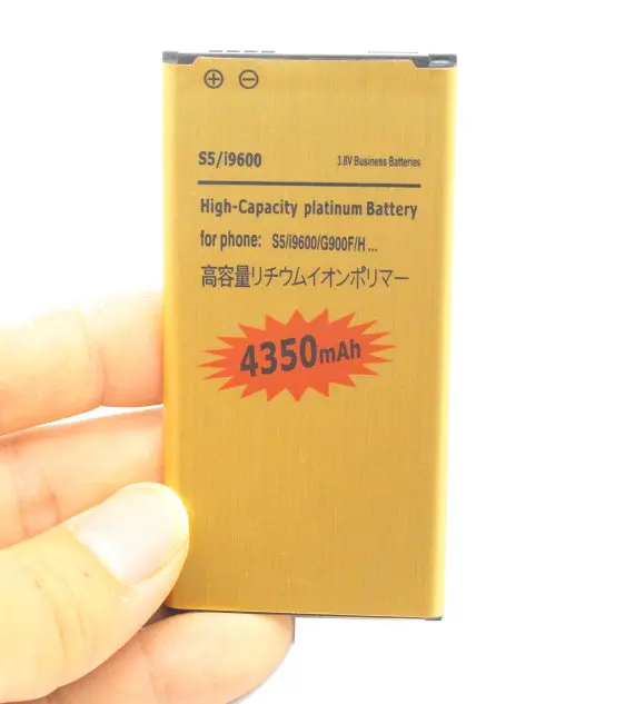 Запасная батарея для Samsung Galaxy S5 SV I9600 G900A G900P G900R4 G900T G900V 5 шт./лот 4350 мАч|battery for