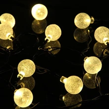 Solar Lamps 6M 30LEDs Crystal Ball Waterproof Colorful Fairy Outdoor Solar Light Garden Christmas Party Decoration String Lights