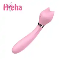 HieHa かわいいサイレントシリコーン G スポットバイブレーターセックスショップ大人女性エロおもちゃ USB 充電式猫クリトリスのため女性