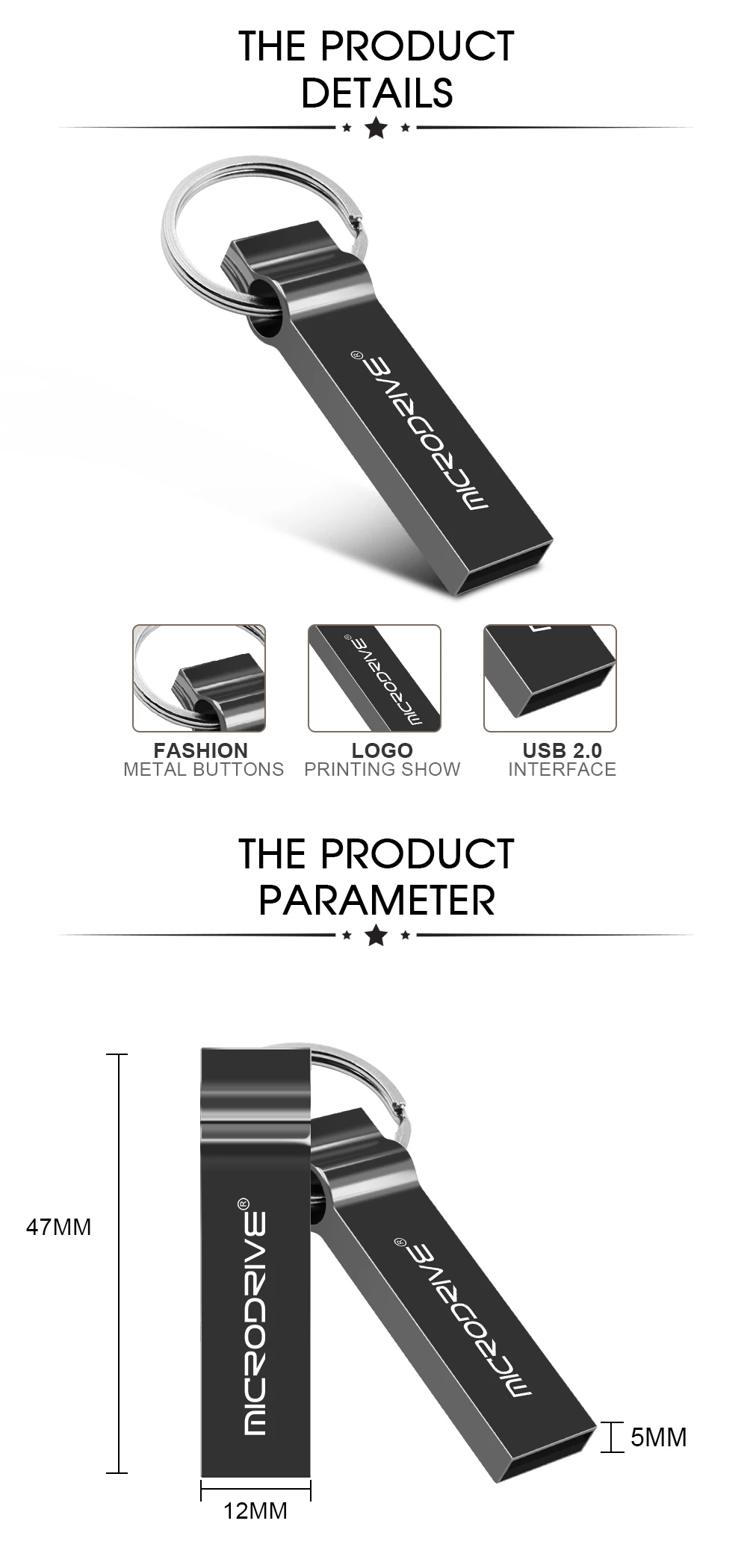 USB флеш-накопитель 4 ГБ 8 ГБ 16 ГБ 32 ГБ 64 ГБ 128 ГБ флеш-накопитель usb-флэш-накопитель с кольцом для ключей Memory Stick для подарка