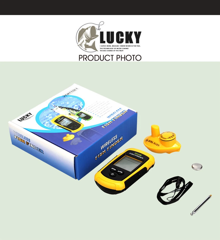 FFC1108 1 Alarme Pesca 100 m Sonar