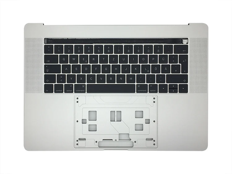 A1707 Топ чехол C чехол Топ чехол с клавиатурой Немецкая раскладка для Macbook pro 15 ''A1707 Топ чехол Серебряный EMC 3162 3072