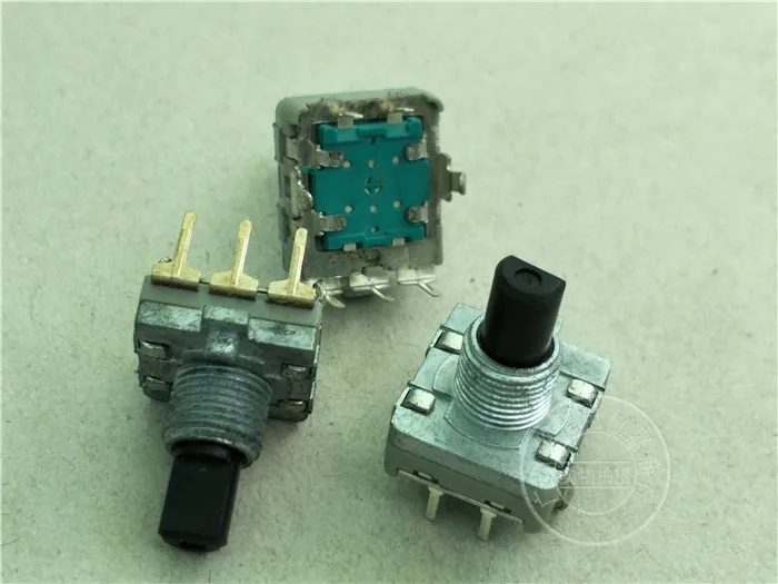 5pcs stepping 24 point EC16 with switch encoder / handle with thread length 15MMF